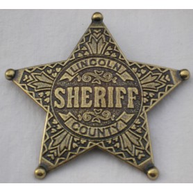 BROCHE ETOILE SHERIFF LINCOLN COUNTY