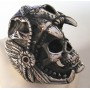 BAGUE INOX SKULL CHEF INDIEN