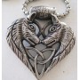 PENDENTIF ACIER INOX TETE LOUP