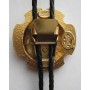 BOLO TIE SHERIFF TOMBSTONE GOLD PLATED