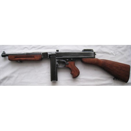 FUSIL MITRAILLEUR THOMPSON M1 - PATINE - VIEILLI