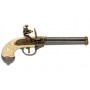 PISTOLET A SILEX 3 CANONS ITALY 1680