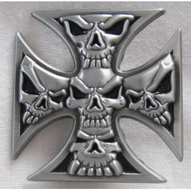 PINS SKULL IRON CROSS