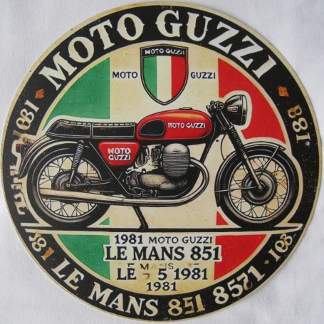 PLAQUE ALU MOTO GUZZI