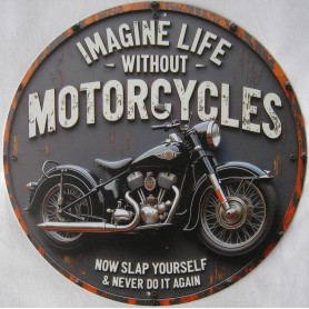PLAQUE ALU MOTORCYCLE
