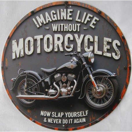 PLAQUE ALU MOTORCYCLE