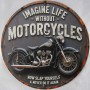 PLAQUE ALU MOTORCYCLE