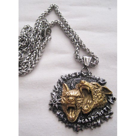 PENDENTIF INOX LOUP