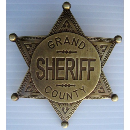 BROCHE ETOILE SHERIFF - GRAND COUNTY