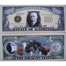 US DOLLAR COLLECTOR - STATE OF WYOMING -