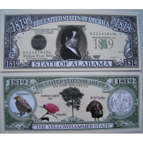 US DOLLAR COLLECTOR - STATE OF ALABAMA -