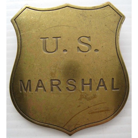 BROCHE ETOILE DE SHERIFF - US MARSHAL - LAITON