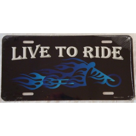 PLAQUE AUTO USA BIKER