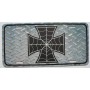 PLAQUE AUTO USA IRON CROSS